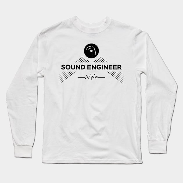 Sound Engineer Long Sleeve T-Shirt by YellowMadCat